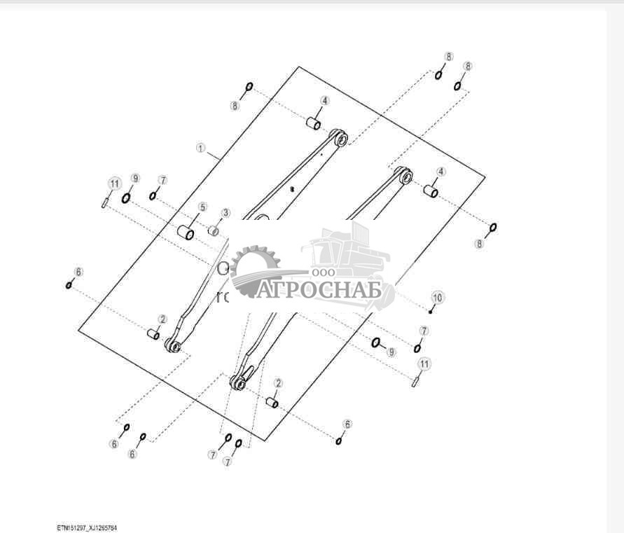 Стрела погрузчика, Z-образный рычажный механизм с высоким подъемом 